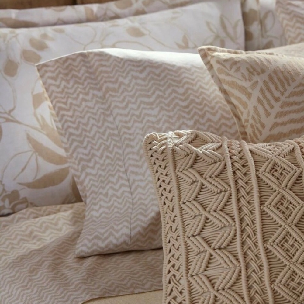 NWT 2 Ralph Lauren King Shams Cecily Palmetto